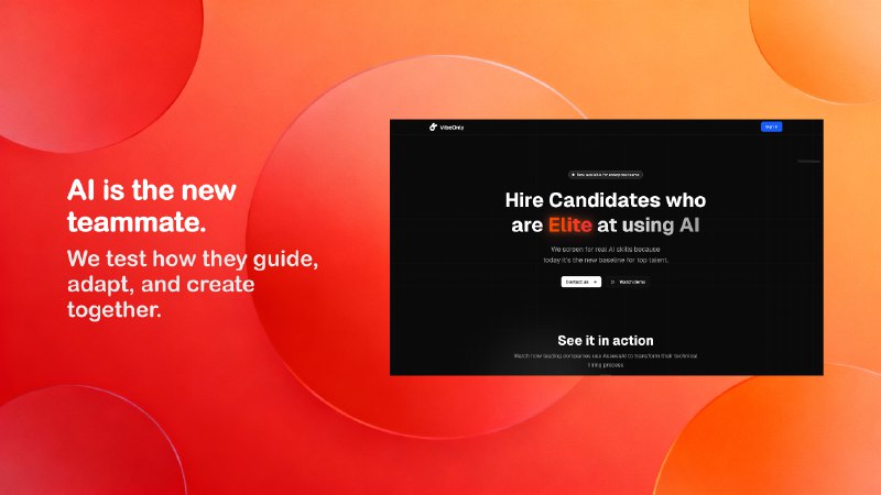 10. VibeOnly标语：帮助企业筛选并招聘精通人工智能的员工介绍：大家都说：“人工智能不会抢走你的工作，善用它的人会