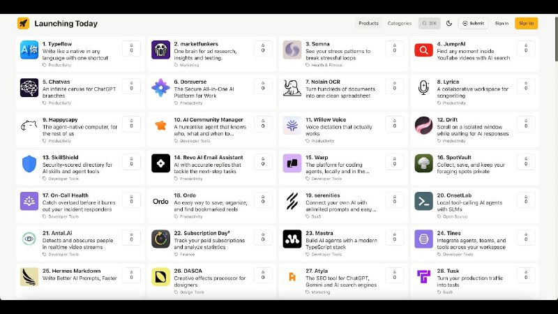9. Product Front标语：一个能让你更快被发现，同时还能发现新产品的平台