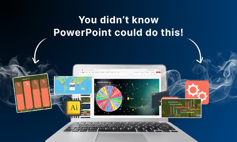 4. StreamAlive标语：为你的PPT幻灯片配备由聊天功能驱动的投票、词云以及小测验工具介绍：38 年来，你的 PowerPoint 幻灯片一直在向观众“诉说”