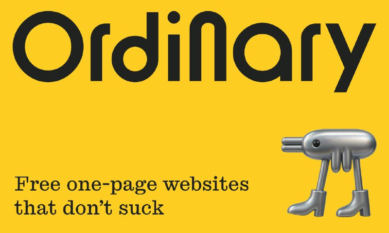 6. Ordinary标语：简单易用的页面制作工具，让平凡焕然一新