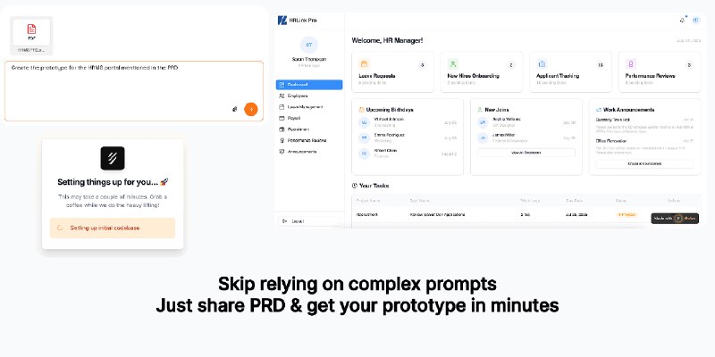 4. Golex AI标语：把想法变成交互式的演示网站介绍：戈莱克斯人工智能（Golex AI）能把你的创意、产品需求文档（PRD）或用户界面参考资料转化为交互式网站原型，无需编码，也不用复杂的指令
