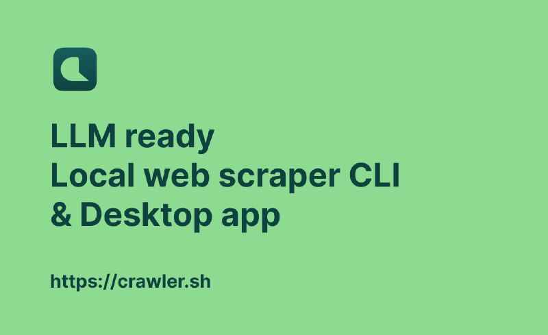 2. Crawler.sh标语：免费的本地搜索引擎优化（AEO）和搜索引擎优化（SEO）爬虫工具，以及一个Markdown内容提取器介绍：一款快速、以本地优先的网络爬虫兼AE0（此处推测可能是笔误，常见为SEO，即搜索引擎优化）/SEO分析工具