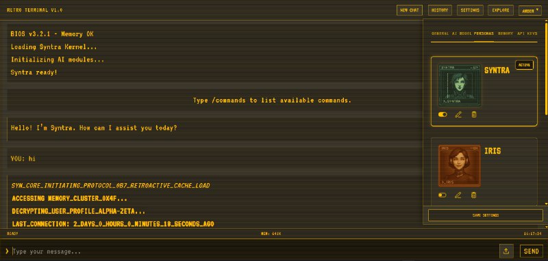 8. RetroTerminal标语：通过复古的终端与现代大语言模型畅聊介绍：这是一款由双子座模型（Gemini）驱动、运行在浏览器上的超快速聊天机器人，它采用了复古未来主义风格的终端用户界面