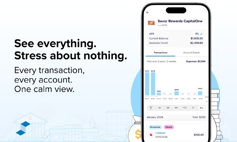 5. SuperMoney标语：有了人工智能，轻松缓解你的金钱压力