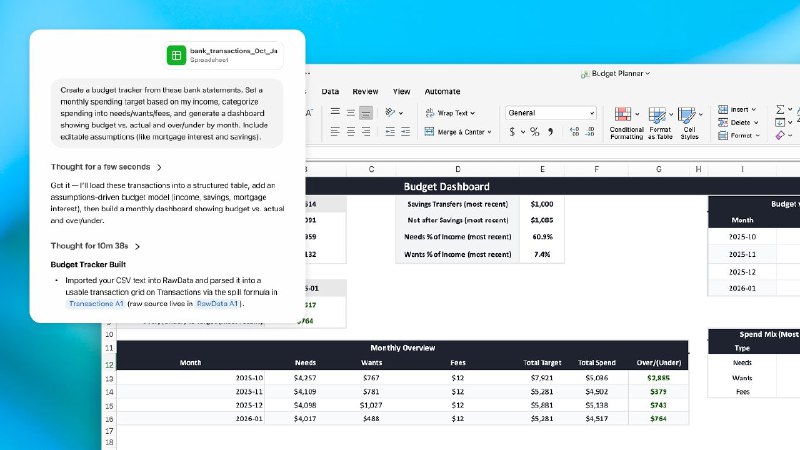 5. ChatGPT for Excel标语：使用ChatGPT实时创建和更新电子表格