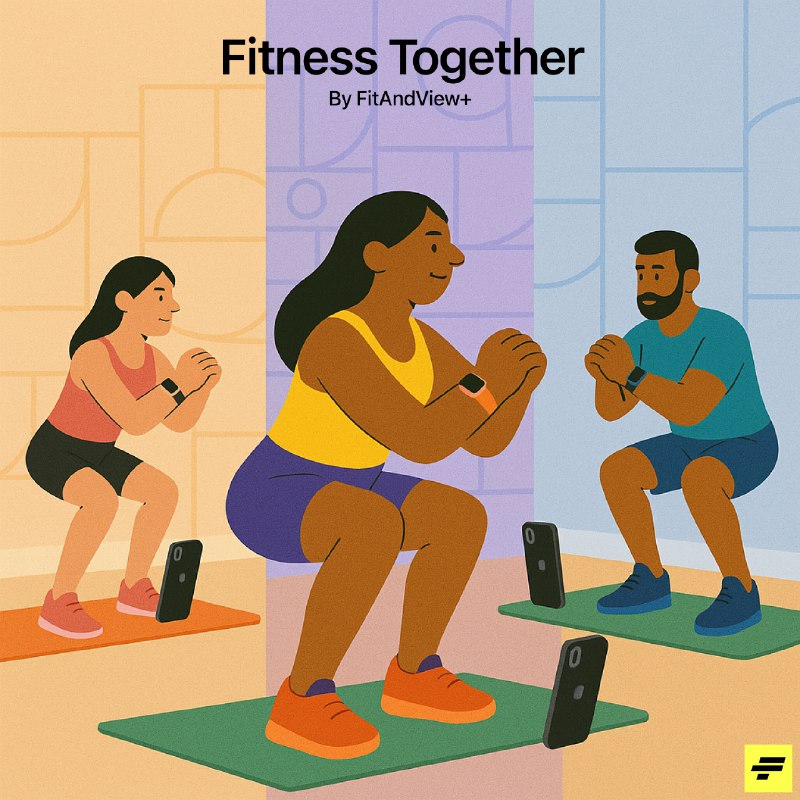 7. FitAndView+标语：与世界同步的健身应用程序这里“with the World”形象地表达出这款健身应用能让用户跟上世界健身潮流、与全球健身爱好者同步等含义，整体意思就是这款健身应用有比较广泛的适用性和前沿性，能让用户和世界健身动态接轨 