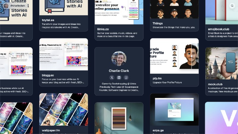 4. HeyGrid标语：一款个人资料页链接工具和一个无限网格布局介绍：用无限的网格布局创建漂亮的个人简介链接页面