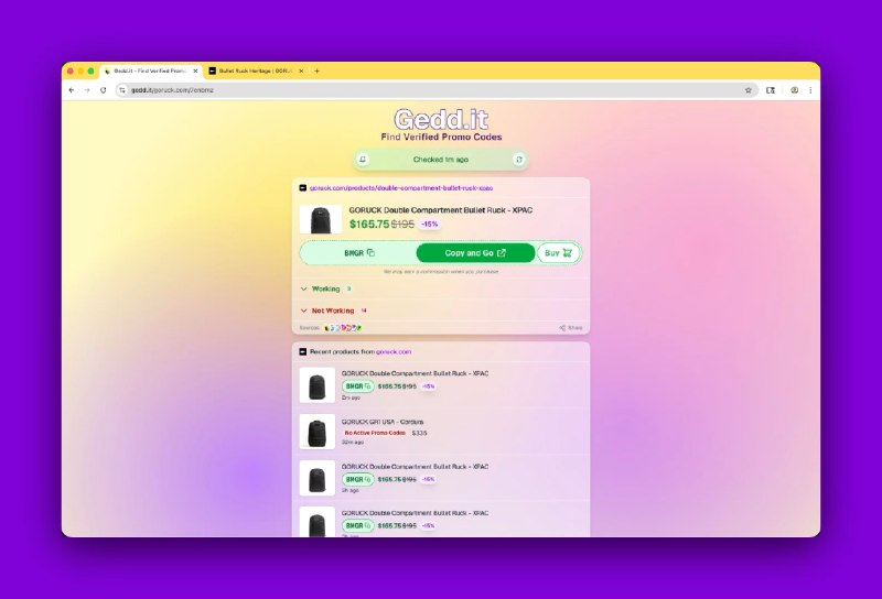 3. Gedd.it标语：为你心仪的商品找到经过验证的促销码