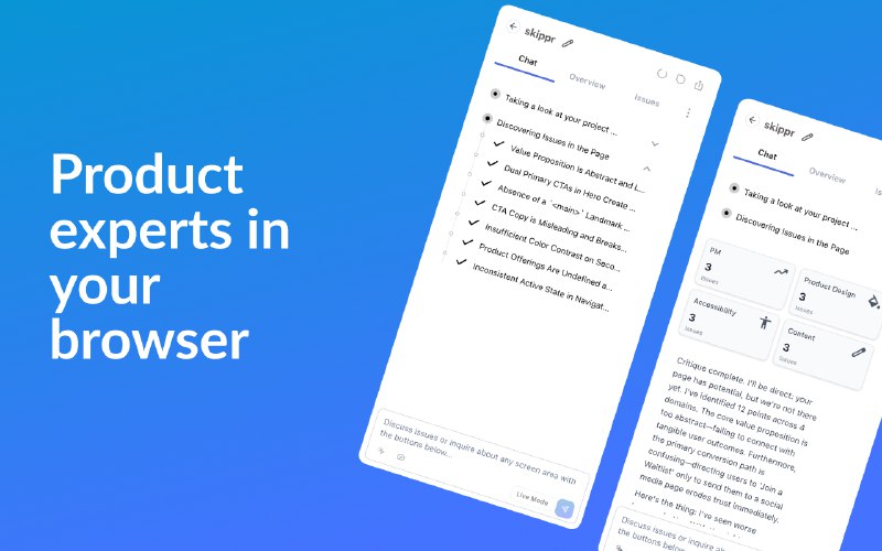 2. Finesse by Skippr AI标语：在你的浏览器中就能完成人工智能产品优化解析：“AI Product Refinement”直译为“人工智能产品优化” ，“Right in Your Browser”表示“就在你的浏览器中” ，整体连起来用符合科普杂志或日常对话的风格表达就是“在你的浏览器中就能完成人工智能产品优化”