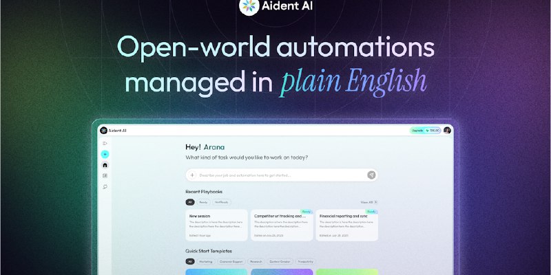 Aident AI: Build automations with natural language, not workflows | Product Hunt