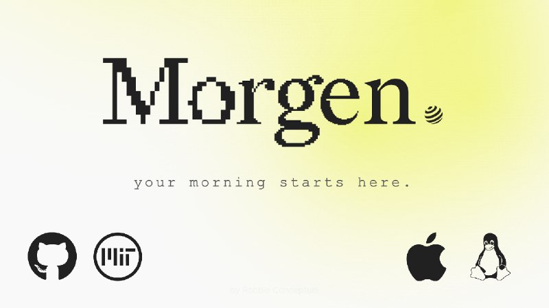 9. Morgen标语：一个标签页搞定你整个上午的事