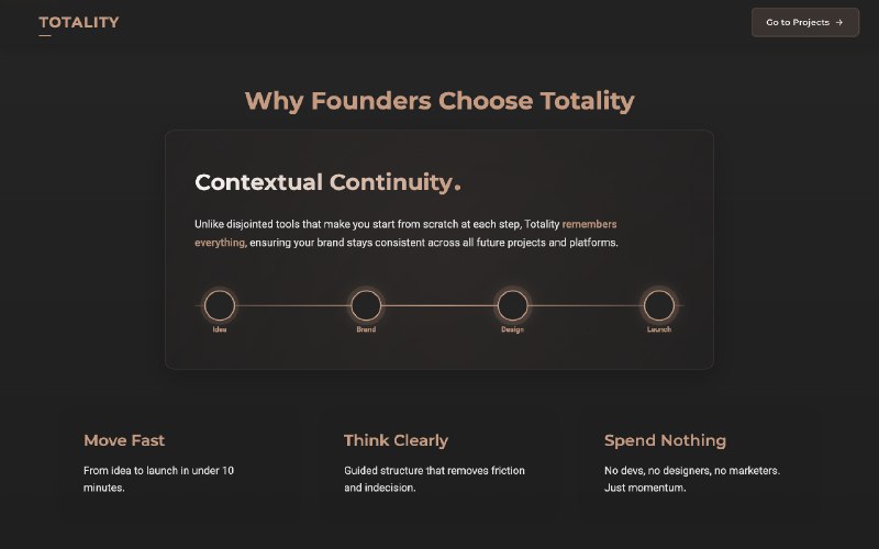 8. Totality标语：人工智能助力品牌形象塑造，三分钟内即可开启解析：“AI cofounder”直译为“人工智能联合创始人”，但结合语境这里可理解为人工智能起到辅助创建品牌形象的作用，所以意译为“人工智能助力”；“Brand Identity”常见释义为“品牌形象” ；“Launch”有“启动、开启”的意思，“Launch in under 3 minutes”即“三分钟内开启” ，整体这样翻译更符合科普杂志或日常对话的表达习惯