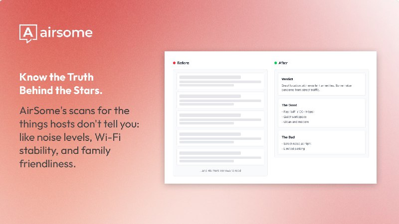9. AirSome标语：爱彼迎（Airbnb）点评带来的“顿悟时刻”注：“Aha! moment”常见释义为“顿悟时刻”“恍然大悟的瞬间” ，这里结合语境，指在看到爱彼迎点评时突然明白、有所感悟的那个时刻