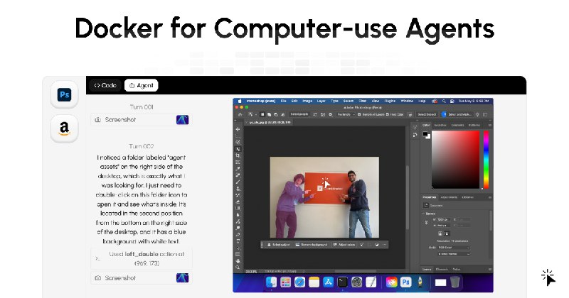 4. Cua标语：面向计算机使用代理的 Docker（容器化平台）注：“Docker”是一种容器化技术和平台，如果在特定语境中有更合适的表述，可以根据情况调整
